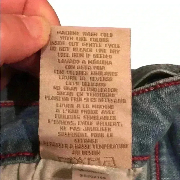 Seven7 Ripped/Distressed Denim Jeans Slim Straight leg Junior’s size 16 - Picture 7 of 12